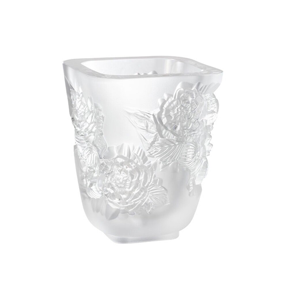Lalique Pivoines Vase